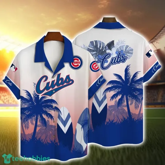 Discover Chicago Baseball Team Cubss Hawaiian Button Shirt Down Full Size S-5XL