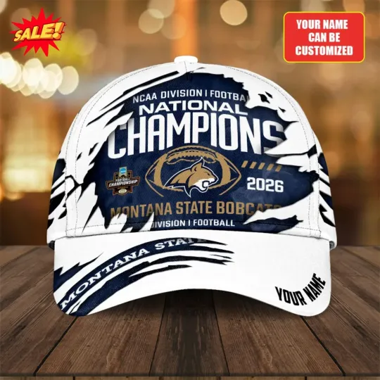 Discover Personalized Montanaa State Bobcat Football Classic Cap