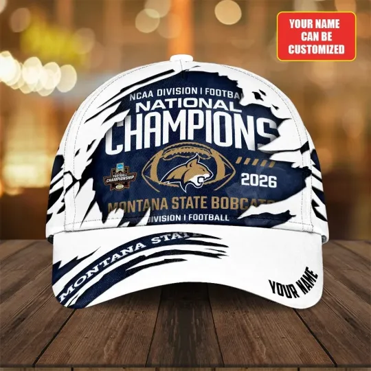 Discover Personalized Montana State Bobcats Football Classic Cap