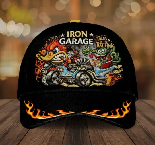 Discover Rat Fink Iron Garage Rebellion1 Classic Cap