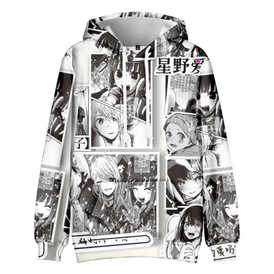 Discover OSHI NO KO Anime Manga 3D Hooded Sweatshirt Pullover Hoodie