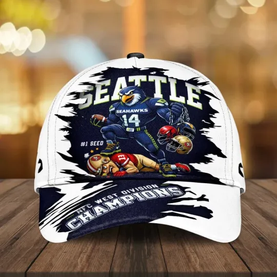 Discover Seahawks 2025 West Champions Classic Cap