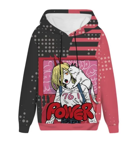 Chainsaw Anime Hooded Sweatshirt for Men and Women