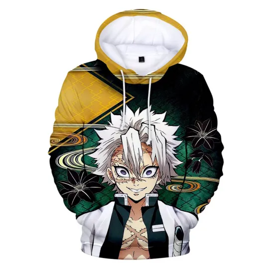 Demon Anime Hoodie 3D Hooded Pullover Jumper