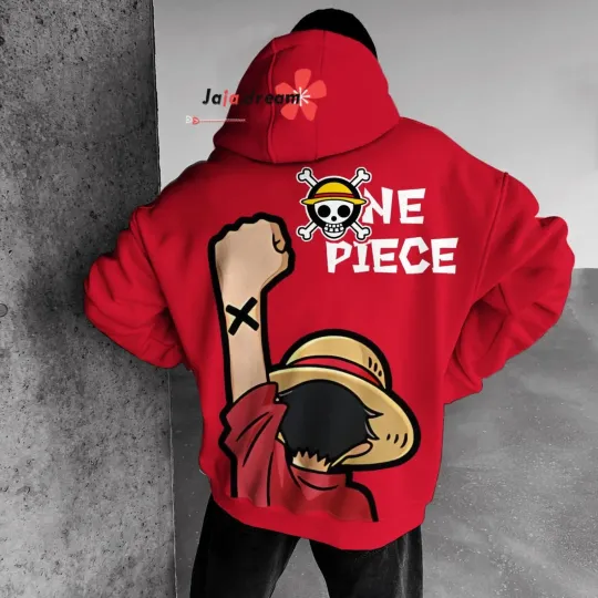 One Piece Luffy Anime Manga Hoodie Pullover Sweater for Men and Women