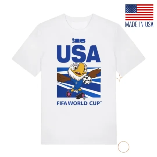 Discover 2026 World Cup USA Mascot Inspired T-Shirt Men Women Soccer Fan Unisex Tee S-5XL