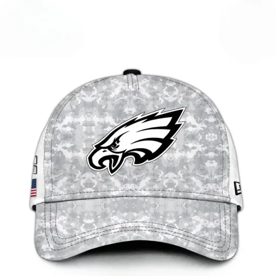 Discover Eagles Arctic Camo 2024 Salute to Service Classic Cap