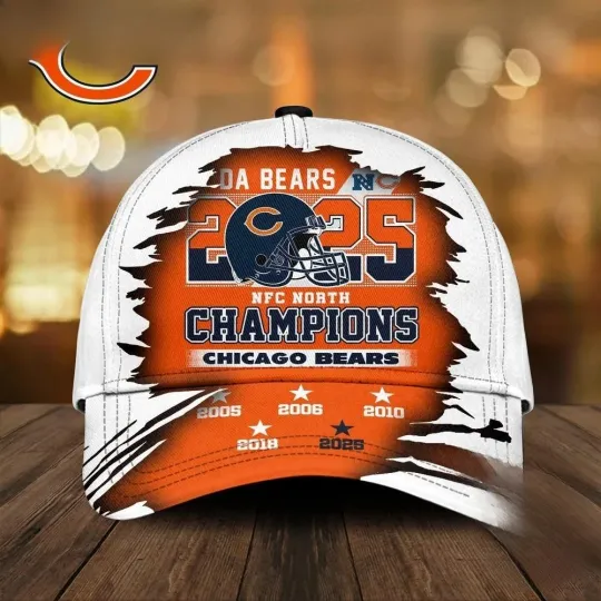 Discover Bears   NFC North Champions Super Bowl Classic Cap