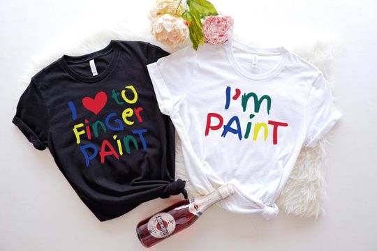 Discover Funny Couples Matching Shirts Valentine Couples Shirts, I Love To Finger Paint I'm Paint Shirts Rude Couples Shirts Love Shirt