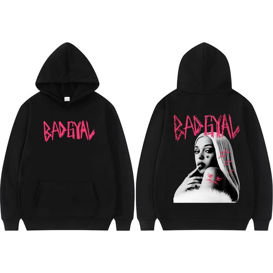 Discover Singer Bad Gyal Album Graphic Sweatshirts Men Women Classic Harajuku Hip Hop Retro Trending Pullover Long Sleeve Comfort Hoodies