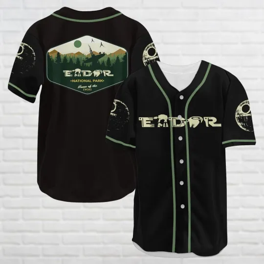 Discover National Parks Star Wars Baseball Jersey, Disney Endo Baseball Shirt, Endor Parks Jersey