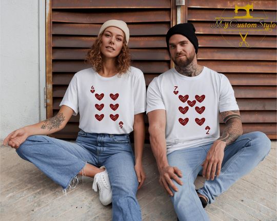 Funny 6 7 Valentine Couple Love T-shirts, Husband & Wife Matching Honeymoon Shirt Gift