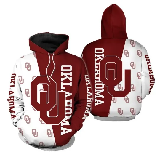 Oklahoma Sooners Hoodie, Unisex Adults S-5XL Lightweight Hoodie Top Gift