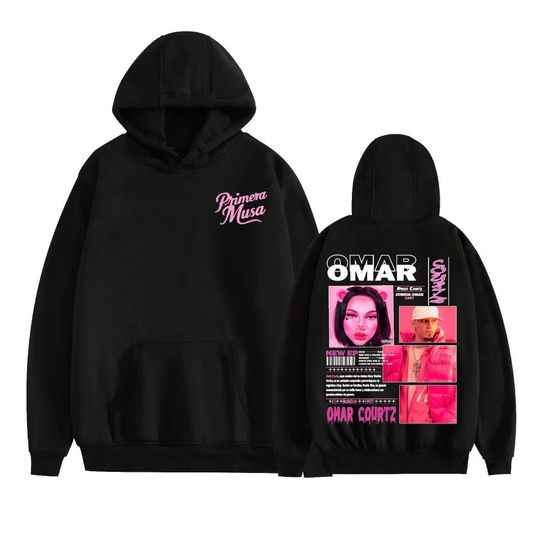 Discover Omar Courtz Primera Musa Graphic Hoodies Men Women Clothing Hip Hop Fashion Sweatshirt Harajuku Casual Fleece Hoodie Streetwear