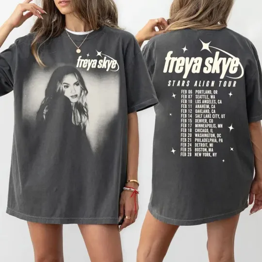 Discover Stars Align Tour 2026 Shirt Freya Skye North America Schedule Dates Fan Gift Tee