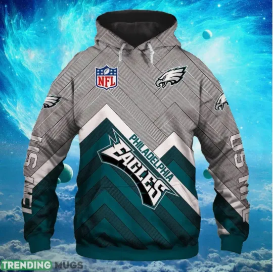 Discover Philadelphia Football Team Eagless 3D Hoodie , Unisex Adults S-5XL