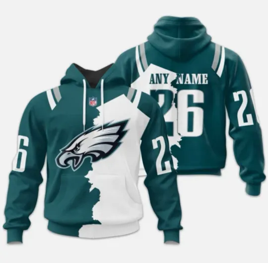 Discover Philadelphia Football Team Eagless Hoodie, Unisex Adults S-5XL