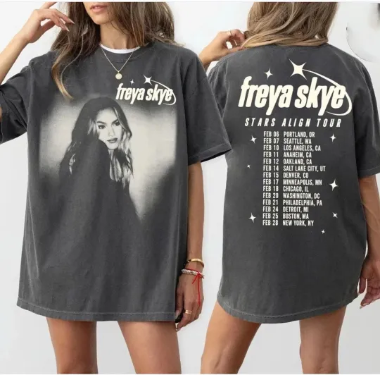 Discover Freya Skye Stars Align Tour 2026 T shirt