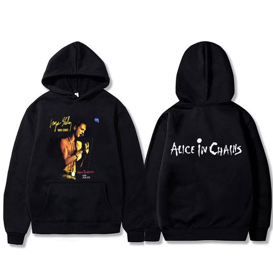 Discover Rock Band ALC Band Layne Staley Graphic Hoodie Men Women Punk Oversized Classic Streetwear Male Vintage Casual Hoodies