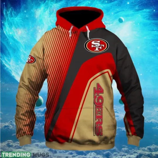Discover San Francisco Football Team 49erss 3D Hoodie , Unisex Adults S-5XL