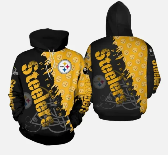 Pittsburgh Football Team Steelerss Hoodie, Unisex Adults S-5XL
