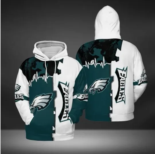 Discover Philadelphia Football Team Eagless Hoodie Lightweight Adults S-5XL