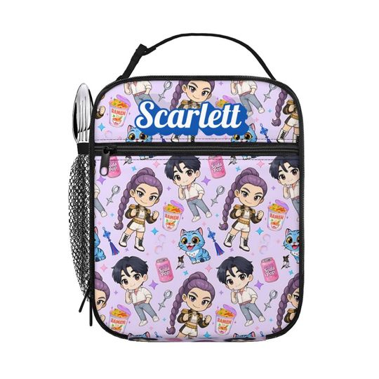 Discover Kpop Demon Hunter Lunch Bag for Kids | Huntrix Merch Lunch Tote | Gift for Kpop Fans