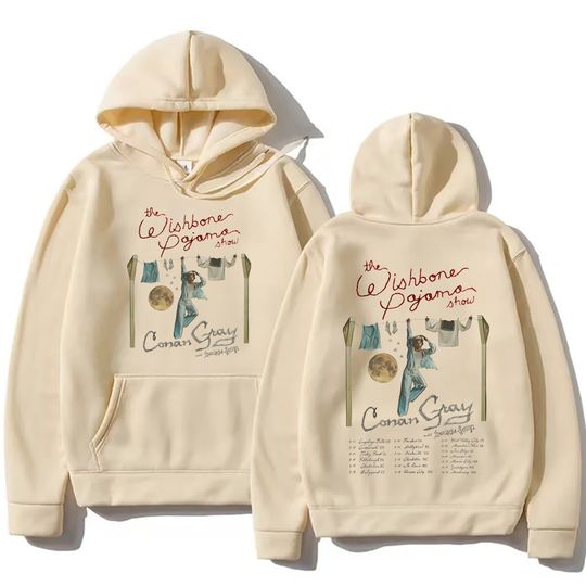 Conan Gray The Wishbone Pajama Show Hoodie Conan Gray Tour New Clothes Women/Men Long Sleeve Hoody Aesthetic Oversized Pullovers