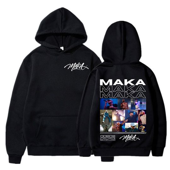 Discover Rapper Maka Graphic Hoodies Men Women Clothing Fashion Hip Hop Sweatshirt Casual Oversized Long Sleeve Pullover Hoody Streetwear