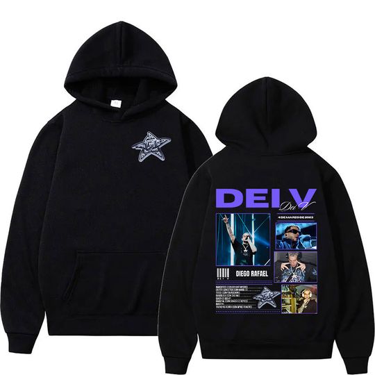 Discover Rapper Quien Es Dei V? Underwater 2025 Album Print  Hoodie Men's Hip Hop Vintage Pullover Oversized Sweatshirt Unisex Streetwear