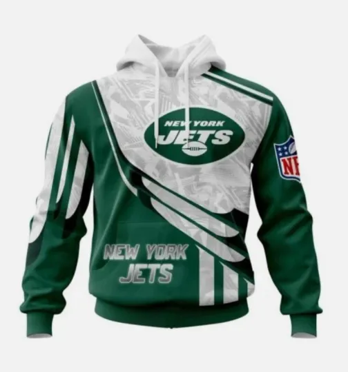 Discover Personalized New York Football Team Jetss Hoodie Lightweight Unisex Adults S-5XL