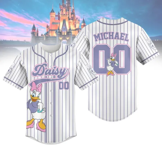 Discover Custom Daisy Duck Baseball Jersey, Disney Daisy Baseball Shirt