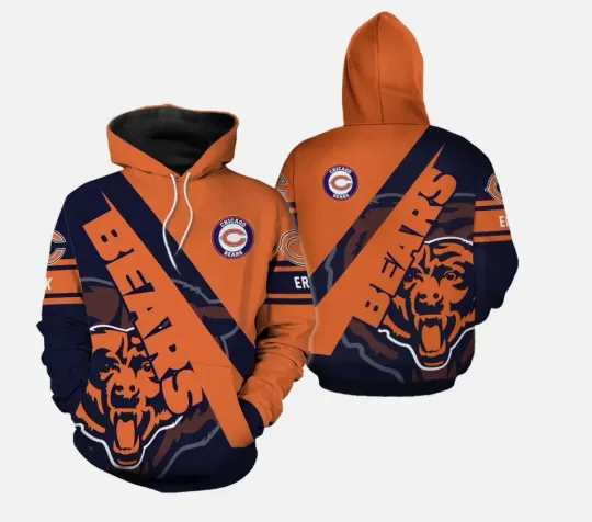 Discover Chicago Football Team Bearss Hoodie, Unisex Adults S-5XL