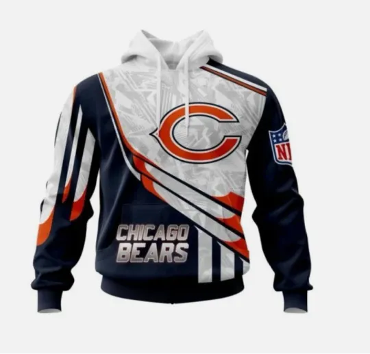 Discover Personalized Chicago Football Team Bearss Hoodie Lightweight Adults S-5XL
