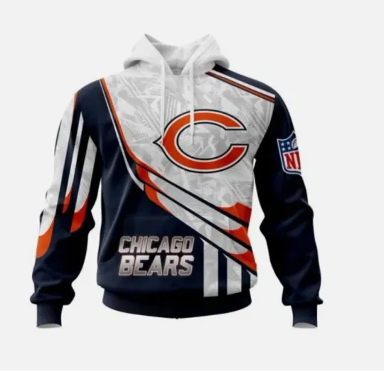 Discover Personalized Chicago Football Team Bearss Hoodie Lightweight Adults S-5XL