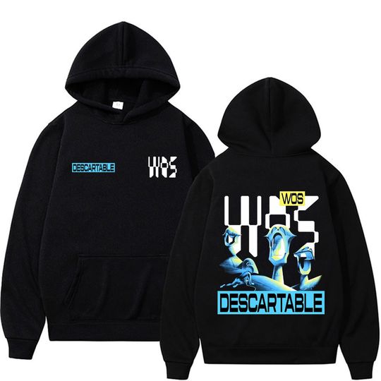 Discover Rapper WOS DS3 DESCARTABLE  Print Hoodies Men Hip Hop Vintage Pullover Sweatshirts Unisex Casual Comfort Long Sleeve Hoodie Tops