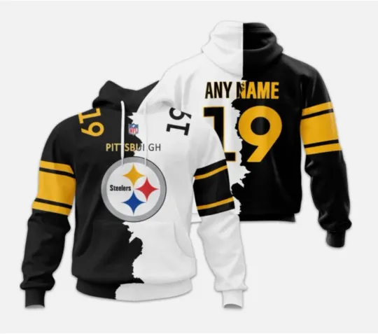 Pittsburgh Football Team Steelerss Hoodie, unisex adults S-5XL