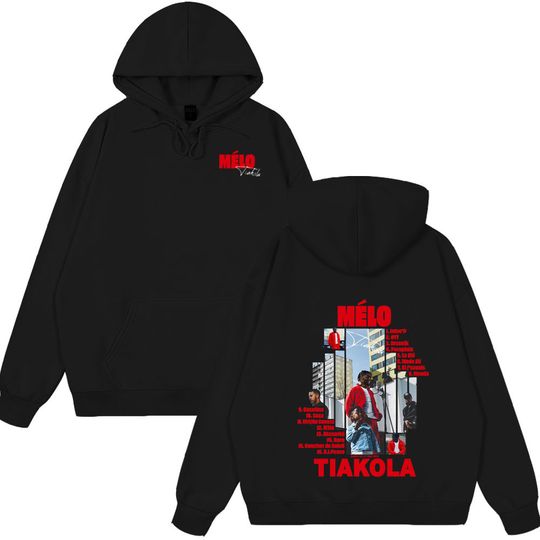 Discover Rapper Melo Tiakola Double Sided Print Hoodies Men Women Hip Hop Pop Music Clothes Unisex Fashion Wears Casual Oversized Hoody