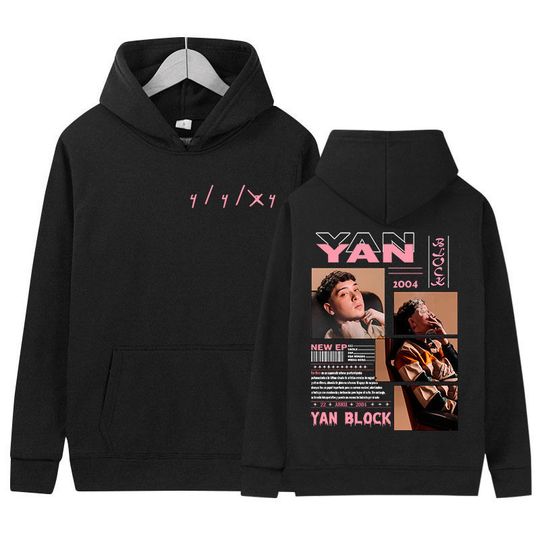 Discover Rapper Yan Block Tour 2025 Album Hoody Men's Women Fashion Harajuku Pullover Sweatshirt Pop Music Long Sleeve Hoodie Streetwear