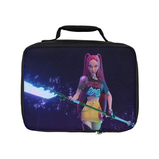 K-Pop Demon Hunters Mira Lunch Bag, Insulated Tote for School Work Travel, Food Container with Adjustable Strap, Anime Lunchbox