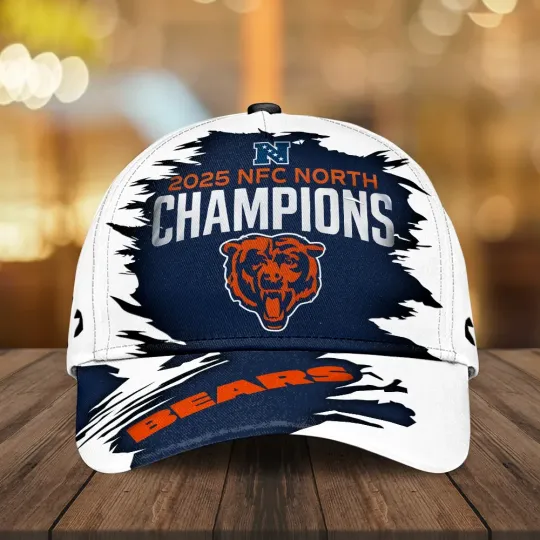 Discover Bears 2025 NFC North Champions Classic Cap