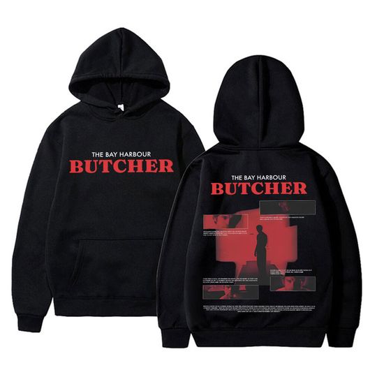 Dexter Morgan The Bay Harbour Butcher Double Sided Print Hoodie Men Women Clothing Casual Oversized Sweatshirt 90s Streetwear
