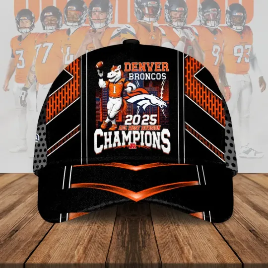 Broncos 2025 AFC West Champions Classic Cap
