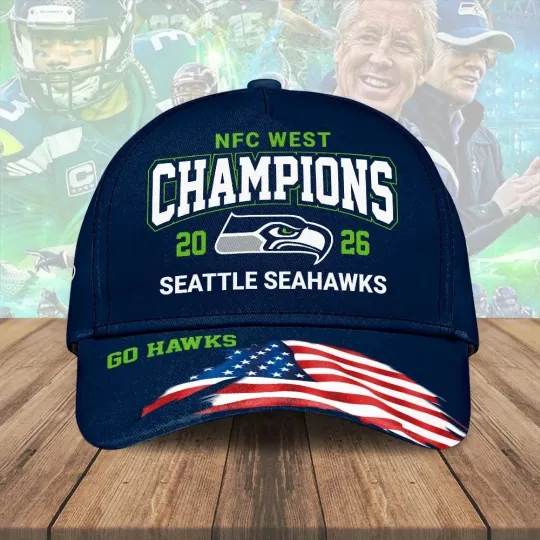 Discover Seahawks 2025 West Champions Classic Cap
