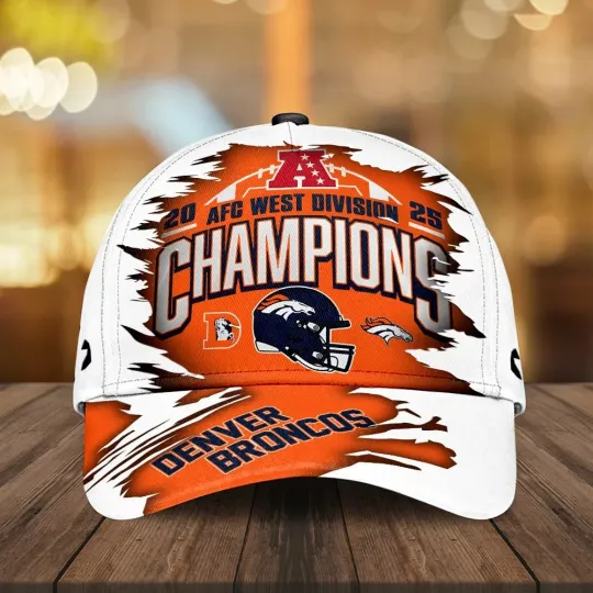 Discover Broncos 2025 AFC West Champions Classic Cap