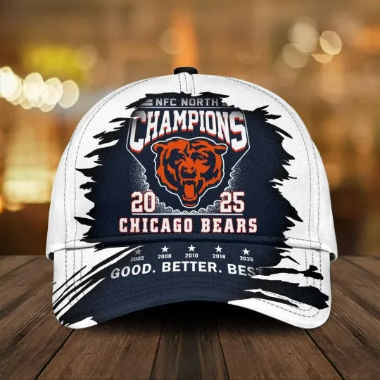 Discover Bears 2025 NFC North Champions Cap