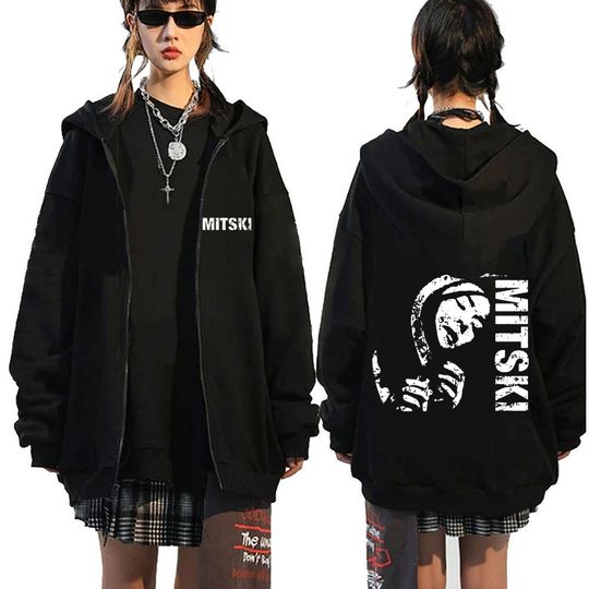 Discover Singer Mski The Land Is Inhospitable and So Are We Double Sided Print Zipper Hoodie Men Women Fahsion Oversized Zip Up Jacket