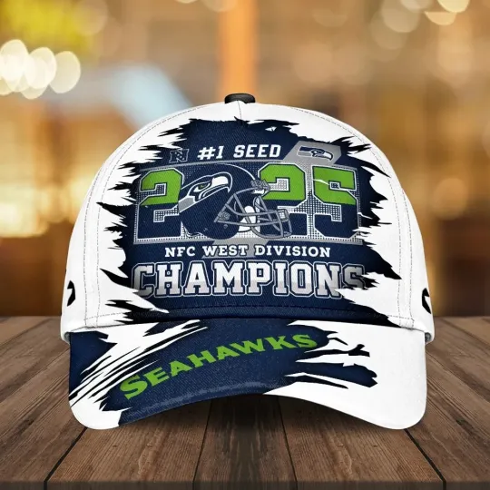 Discover Seahawks 2025 West Champions Classic Cap