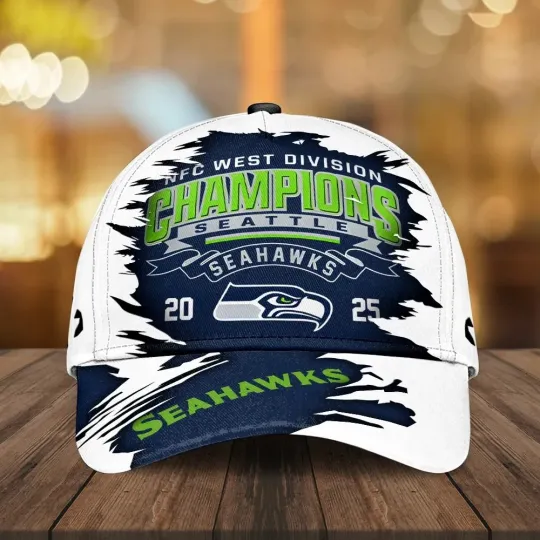 Discover Seahawks 2025 West Champions Classic Cap