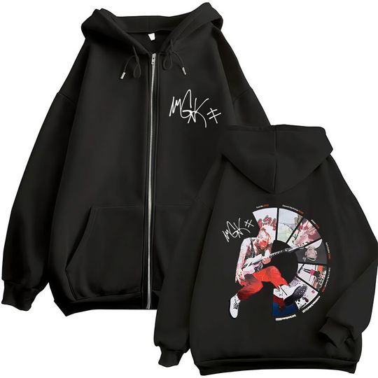 Rapper Machine Gun Kelly Album 2025 Merch Zipper Hoodie Mens Women MGK Lost Fashion Pop Music Coats Jacket Sweatshirt Streetwear